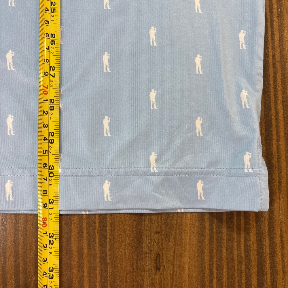 USAG U Suck At Golf Mens Blue Novelty Golfer Print Performance Polo Shirt Large - Picture 7 of 7